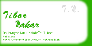 tibor makar business card